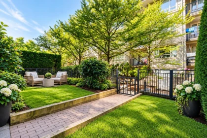 Backyard Photo of 105 3097 Lincoln Avenue, Coquitlam, BC