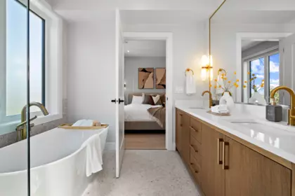 Powder Room Photo of 2 4845 Commercial Street, Vancouver, BC