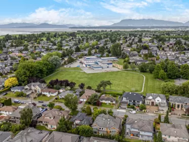 Aerial View of 3591 Francis Road, Richmond, BC