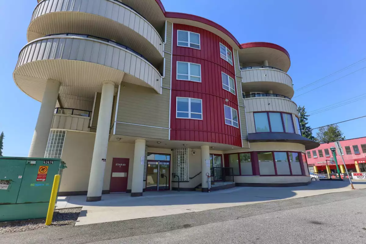 Exterior Rear Photo of PH1 7738 Edmonds Street, Burnaby, BC