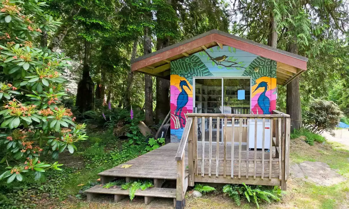 Aerial View of 793 Andy's Bay Road, Gambier Island, BC