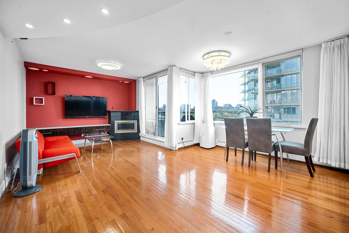 Exterior Rear Photo of PH1003 1288 Marinaside Crescent, Vancouver, BC