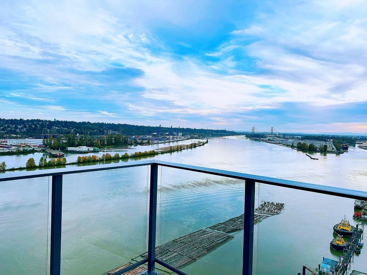 Exterior Rear Photo of 1802 680 Quayside Drive, New Westminster, BC