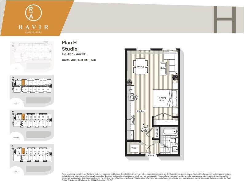 Exterior Rear Photo of 601 1051 James Avenue, Coquitlam, BC