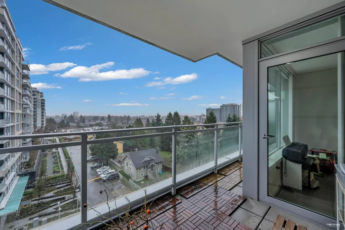 Exterior Rear Photo of 808 3333 Sexsmith Road, Richmond, BC