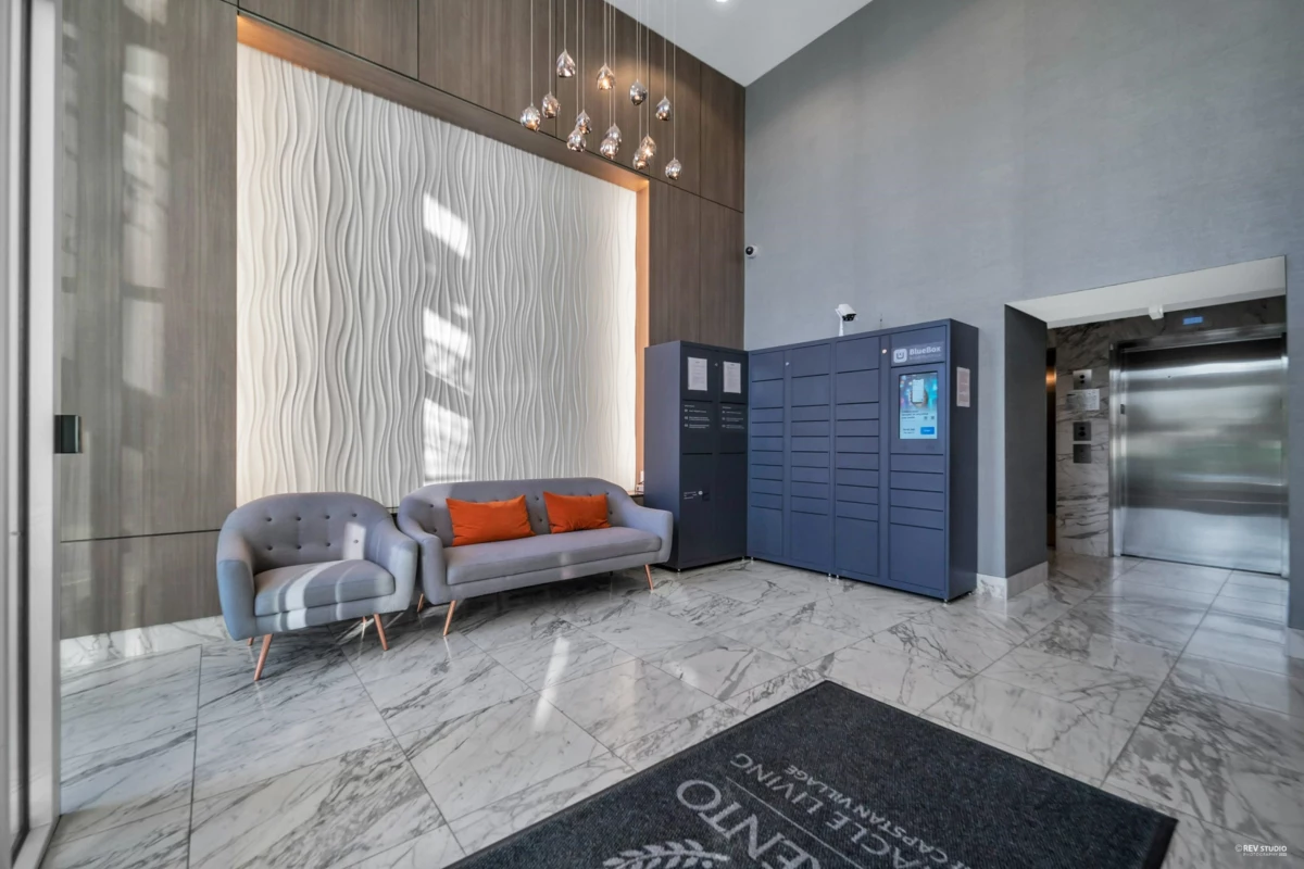 Living Room Photo of 808 3333 Sexsmith Road, Richmond, BC