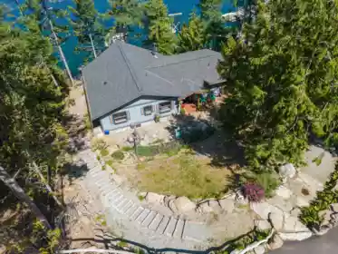 Aerial View of 659 Wilks Road, Mayne Island, BC