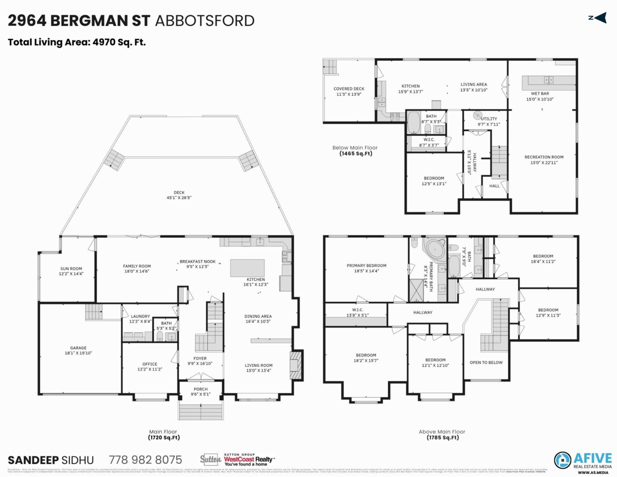 Aerial View of 2964 Bergman Street, Abbotsford, BC