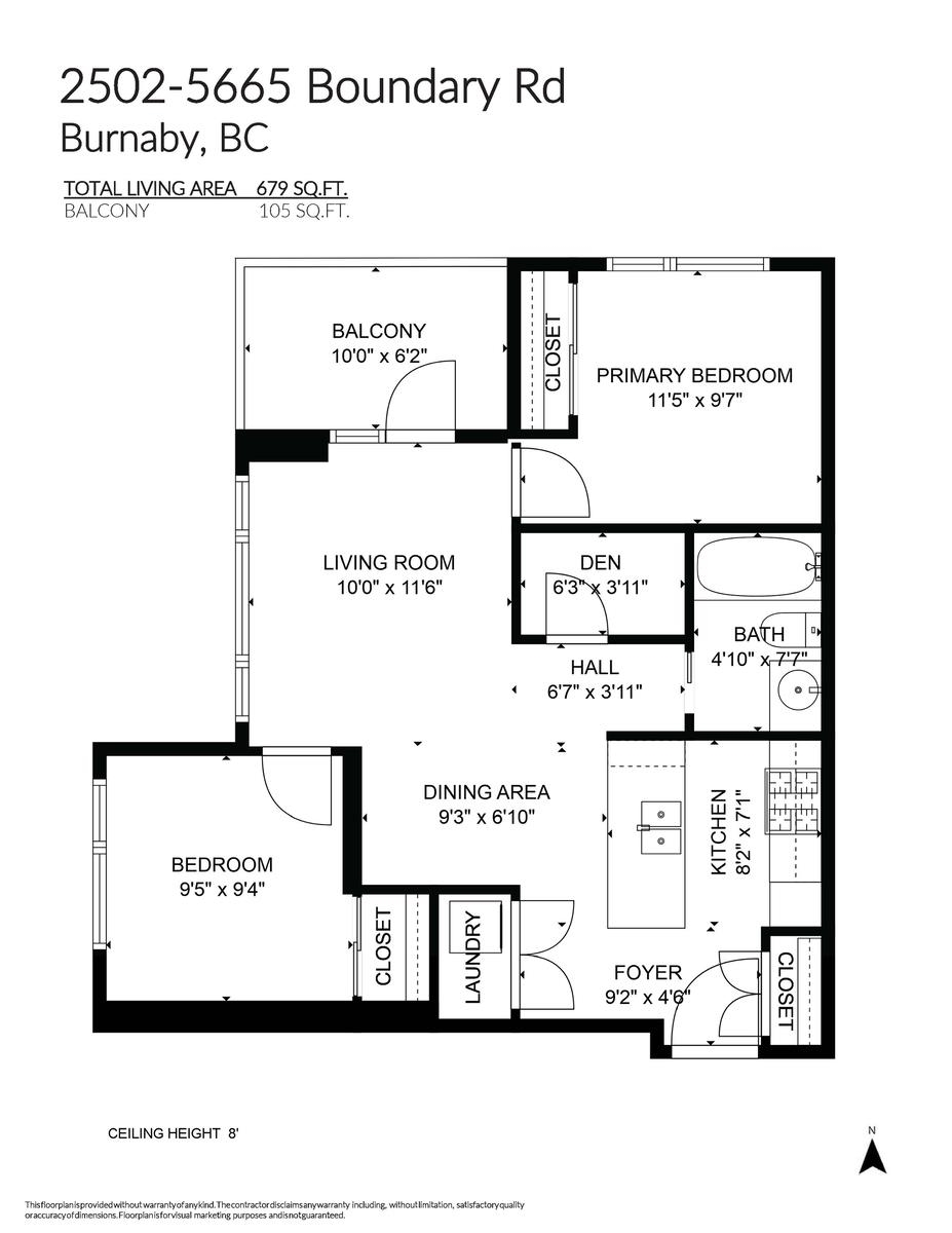 Hallway Photo of 2502 5665 Boundary Road, Vancouver, BC