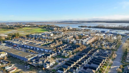 Aerial View of 12311 Trites Road, Richmond, BC