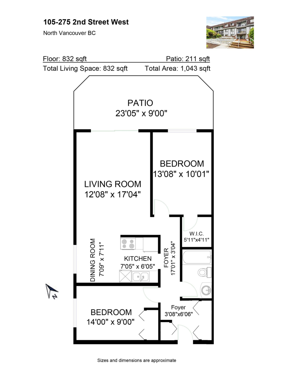 Staircase Photo of 105 275 W 2nd Street, North Vancouver, BC