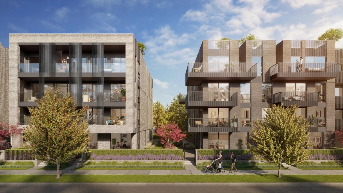 Exterior Rear Photo of 208 5080 Ash Street, Vancouver, BC