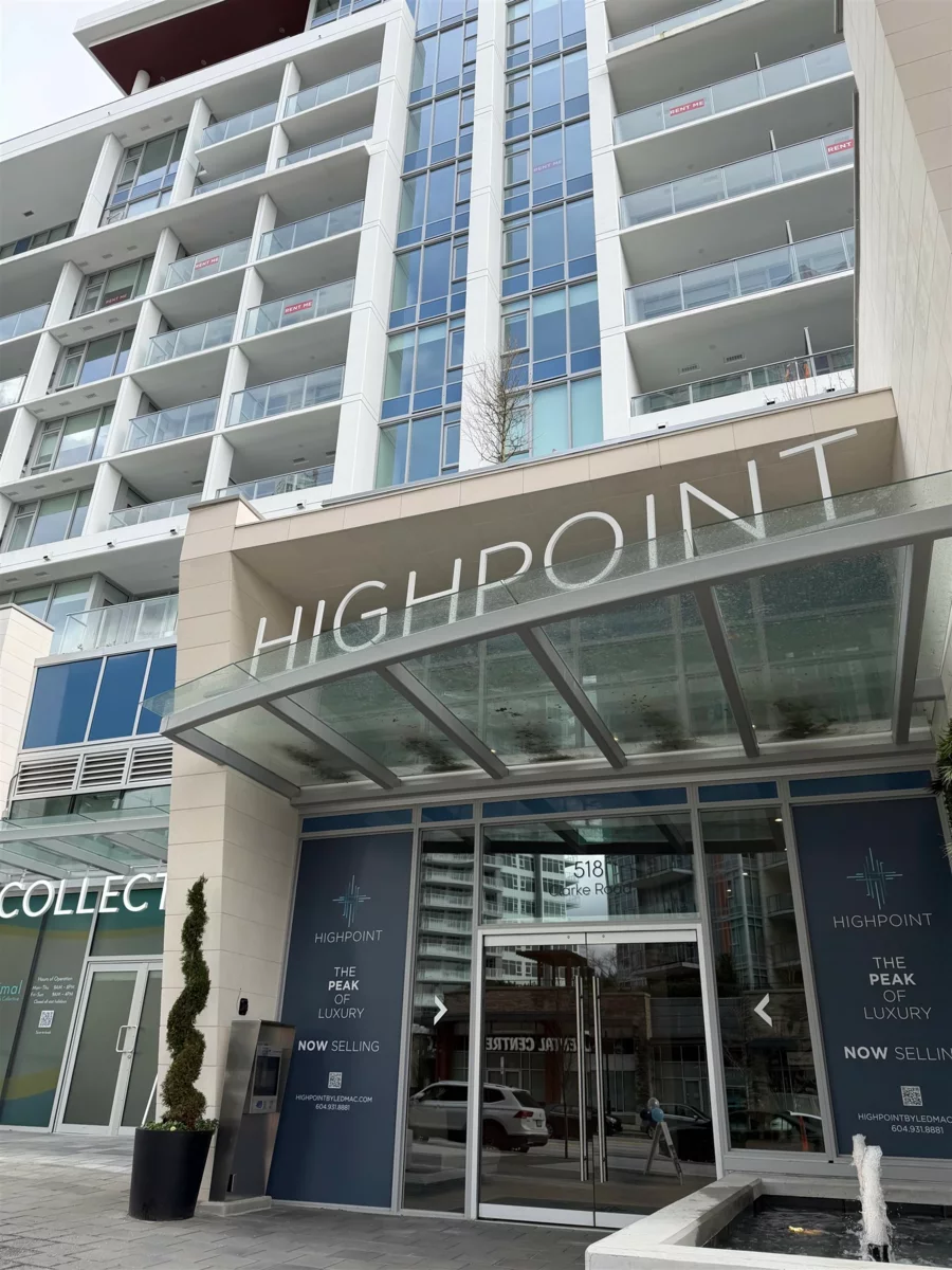 Exterior Rear Photo of 3305 518 Clarke Road, Coquitlam, BC