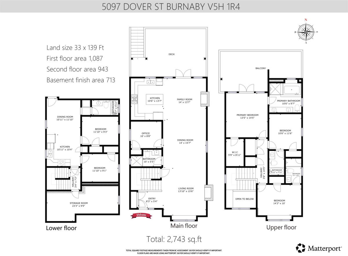 Exterior Rear Photo of 5097 Dover Street, Burnaby, BC