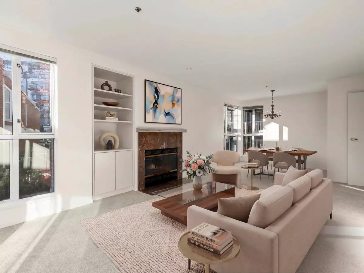 Living Room Photo of 202 1551 Mariner Walk, Vancouver, BC