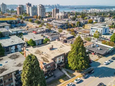Aerial View of 107 123 E 19th Street, North Vancouver, BC