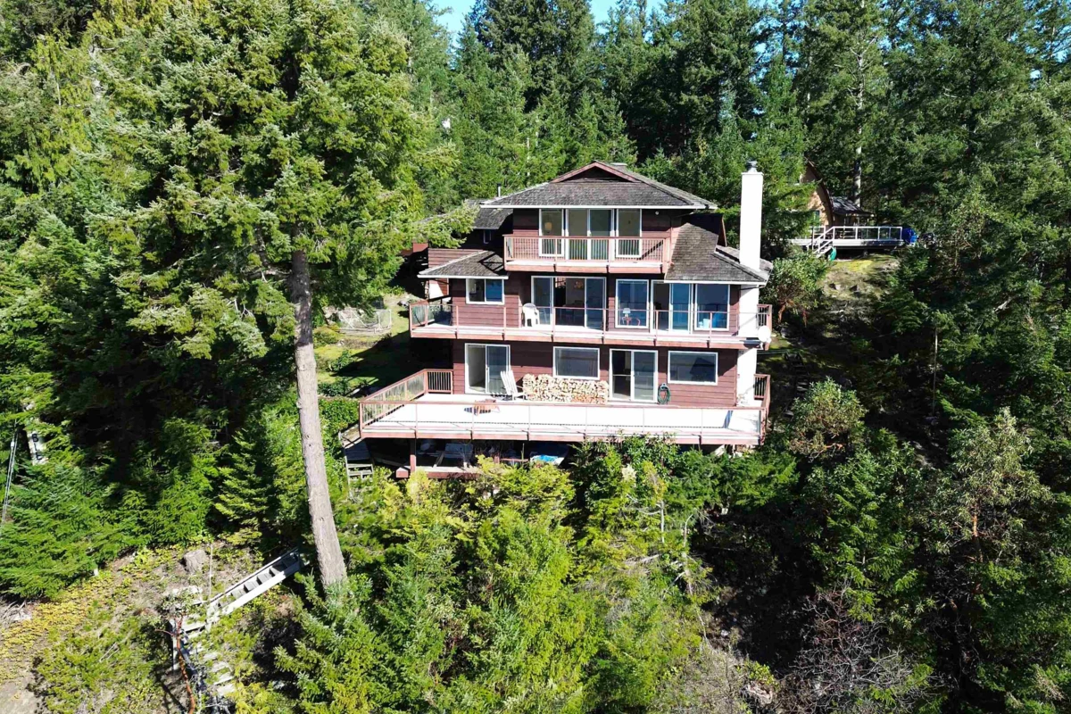 Exterior Rear Photo of 4981 Panorama Drive, Garden Bay, BC