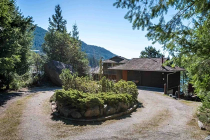 Aerial View of 4981 Panorama Drive, Garden Bay, BC