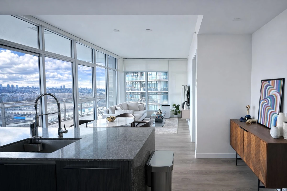 Living Room Photo of 1506 5333 Goring Street, Burnaby, BC