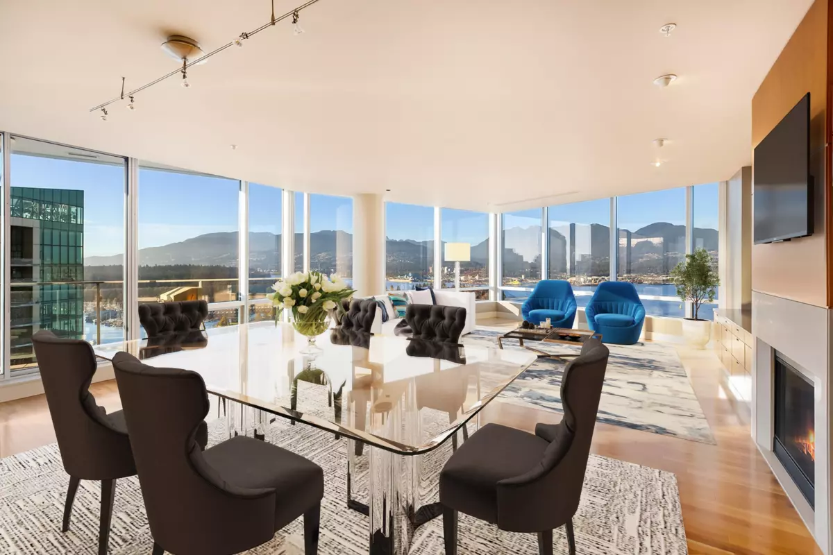 Living Room Photo of 3102 1077 W Cordova Street, Vancouver, BC