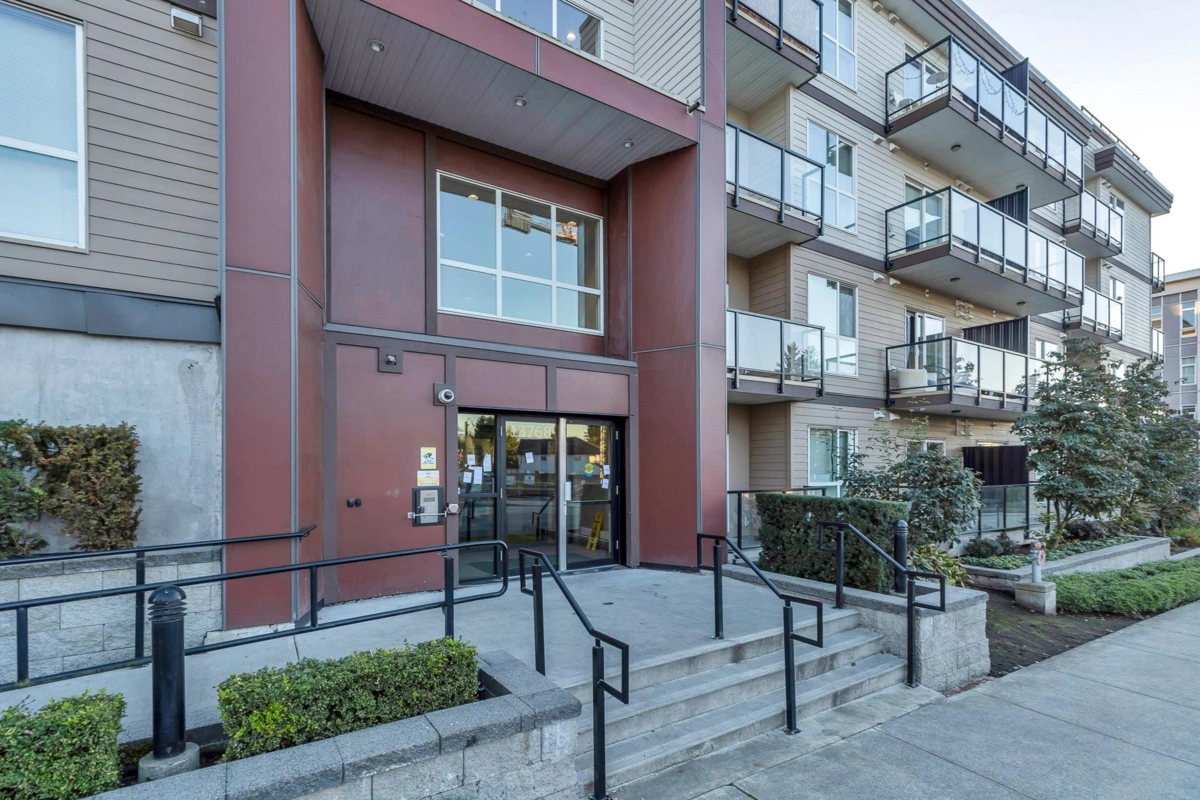 Exterior Rear Photo of 221 13768 108 Avenue, Surrey, BC