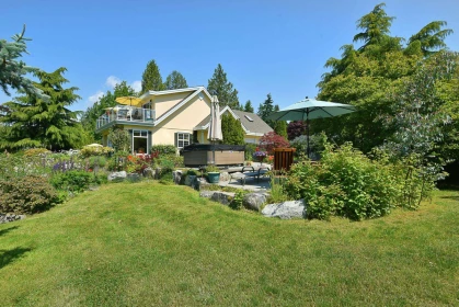 Aerial View of 397 Vernon Place, Gibsons, BC