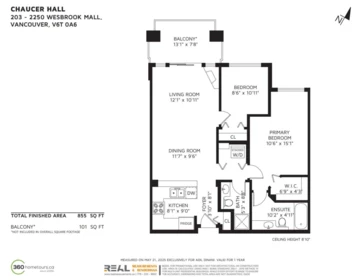Basement Recreation Room Photo of 203 2250 Wesbrook Mall, Vancouver, BC