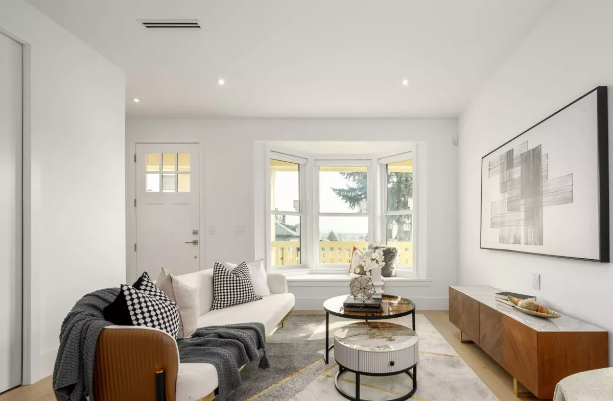 Living Room Photo of 102 1125 Cartier Avenue, Coquitlam, BC