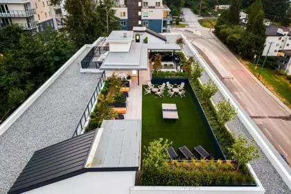 Aerial View of 213 2015 St. Johns Street, Port Moody, BC