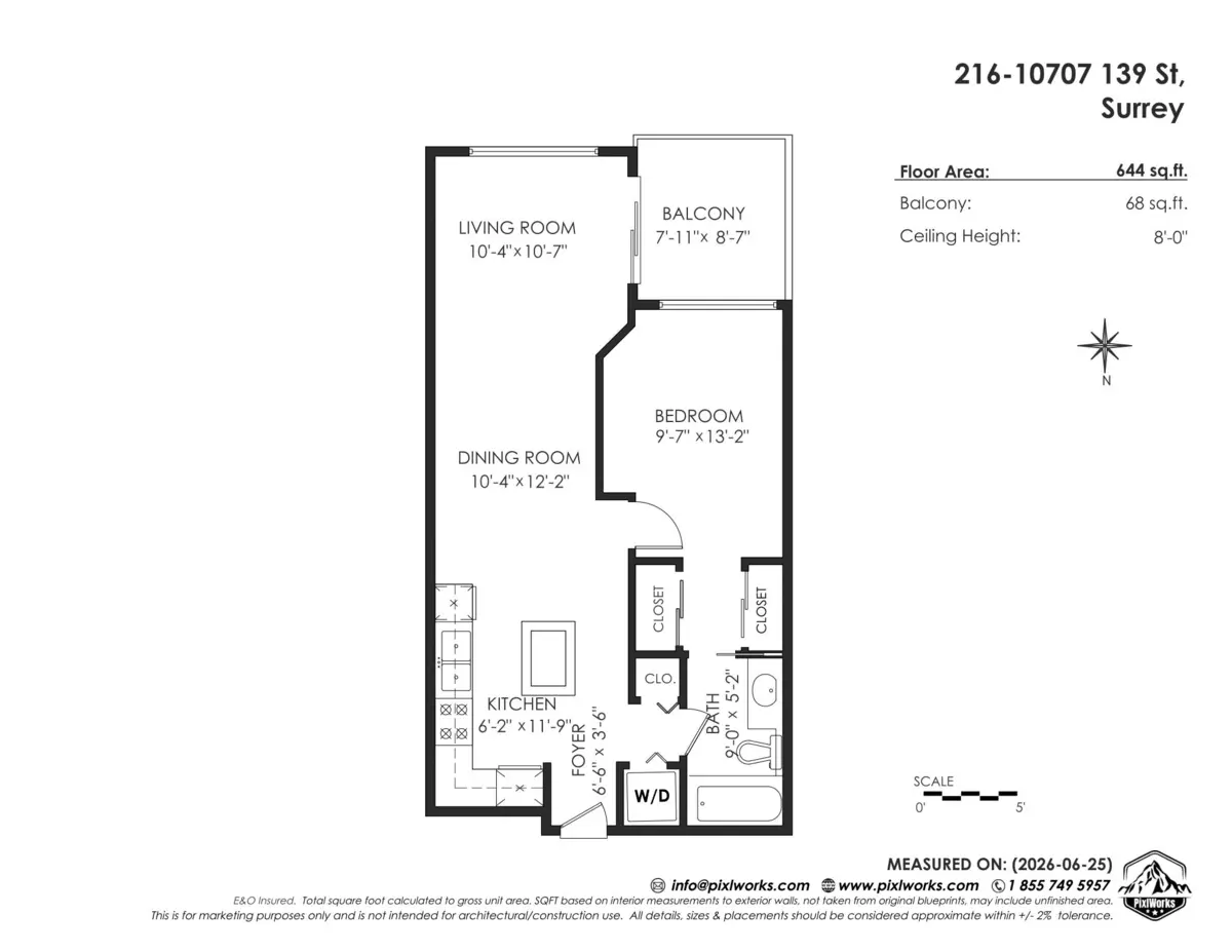 Exterior Rear Photo of 216 10707 139 Street, Surrey, BC