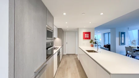 Kitchen Island Photo of 2705 1111 Richards Street, Vancouver, BC