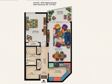 405 2024 Fullerton Avenue, North Vancouver, BC, North Vancouver — Apartment/Condo for sale