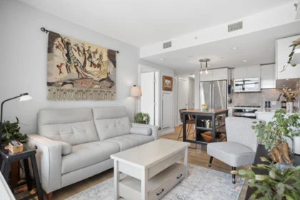Family Room Photo of 607 8538 River District Crossing, Vancouver, BC
