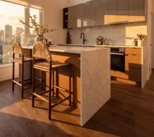 Kitchen Island Photo of 604 828 Cambie Street, Vancouver, BC