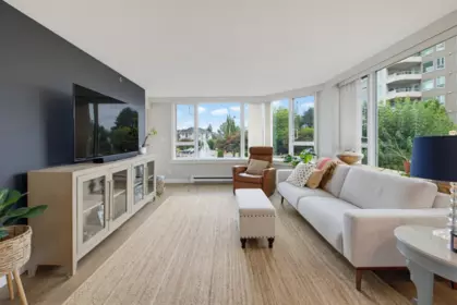 Living Room Photo of 204 3150 Gladwin Road, Abbotsford, BC