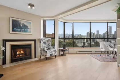 Living Room Photo of 602 1490 Pennyfarthing Drive, Vancouver, BC