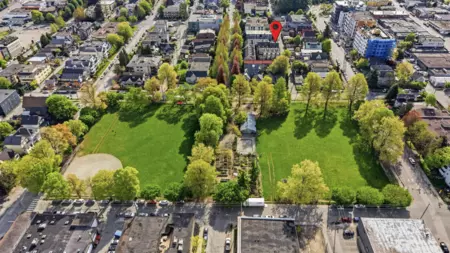 Aerial View of 6 1642 E Georgia Street, Vancouver, BC