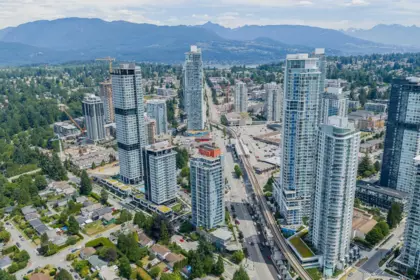Aerial View of 601 691 North Road, Coquitlam, BC