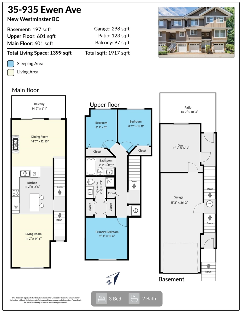 Outdoor Kitchen Photo of 35 935 Ewen Avenue, New Westminster, BC