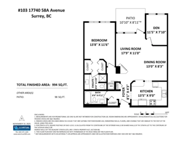 103 17740 58a Avenue, Surrey, BC, Surrey — Apartment/Condo for sale
