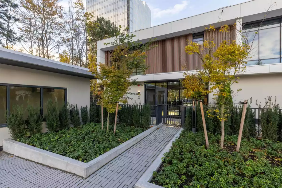 Exterior Rear Photo of 106 5987 Wilson Avenue, Burnaby, BC