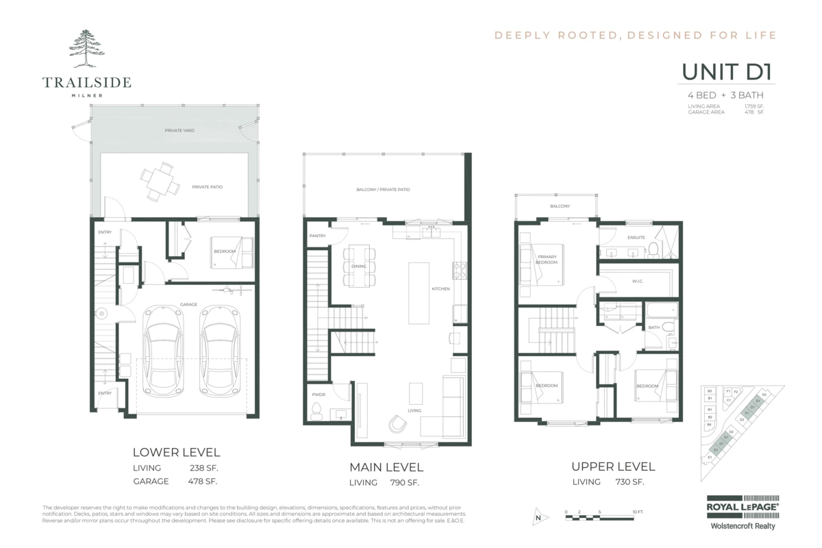Exterior Rear Photo of 10 6828 208a Street, Langley, BC