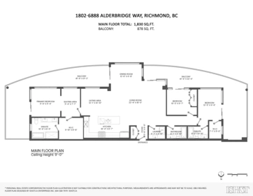 Breakfast Nook Photo of 1802 6888 Alderbridge Way, Richmond, BC