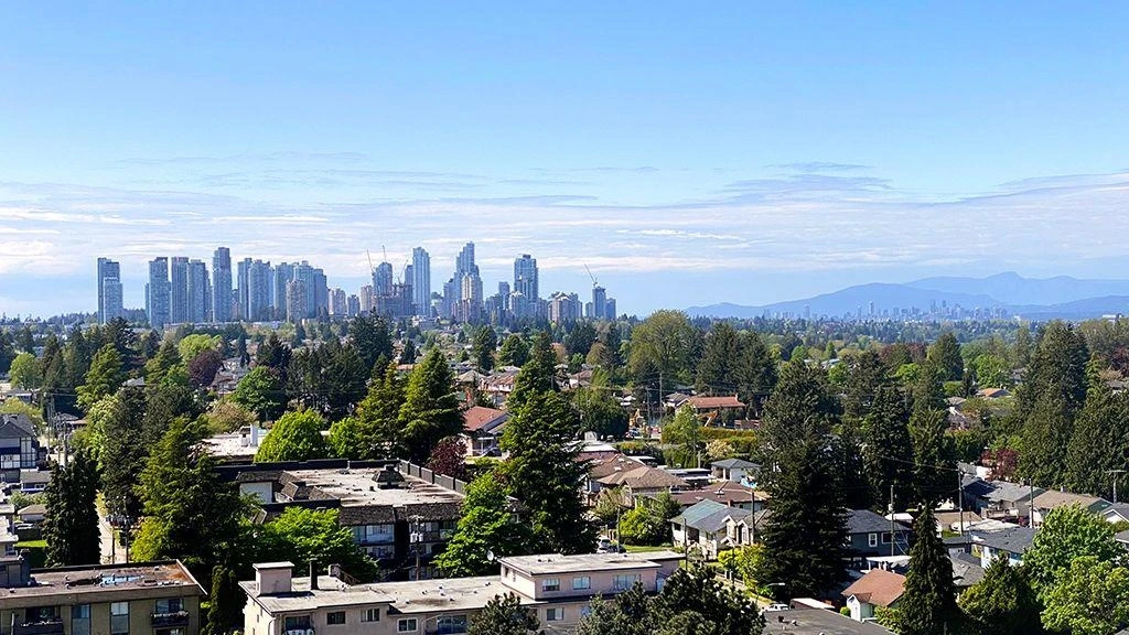 Aerial View of 1403 7178 Collier Street, Burnaby, BC