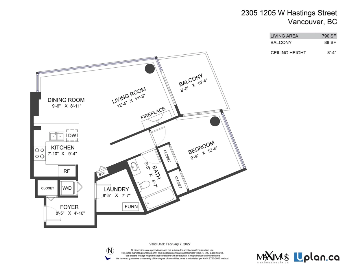 Garage Interior Photo of 2305 1205 W Hastings Street, Vancouver, BC