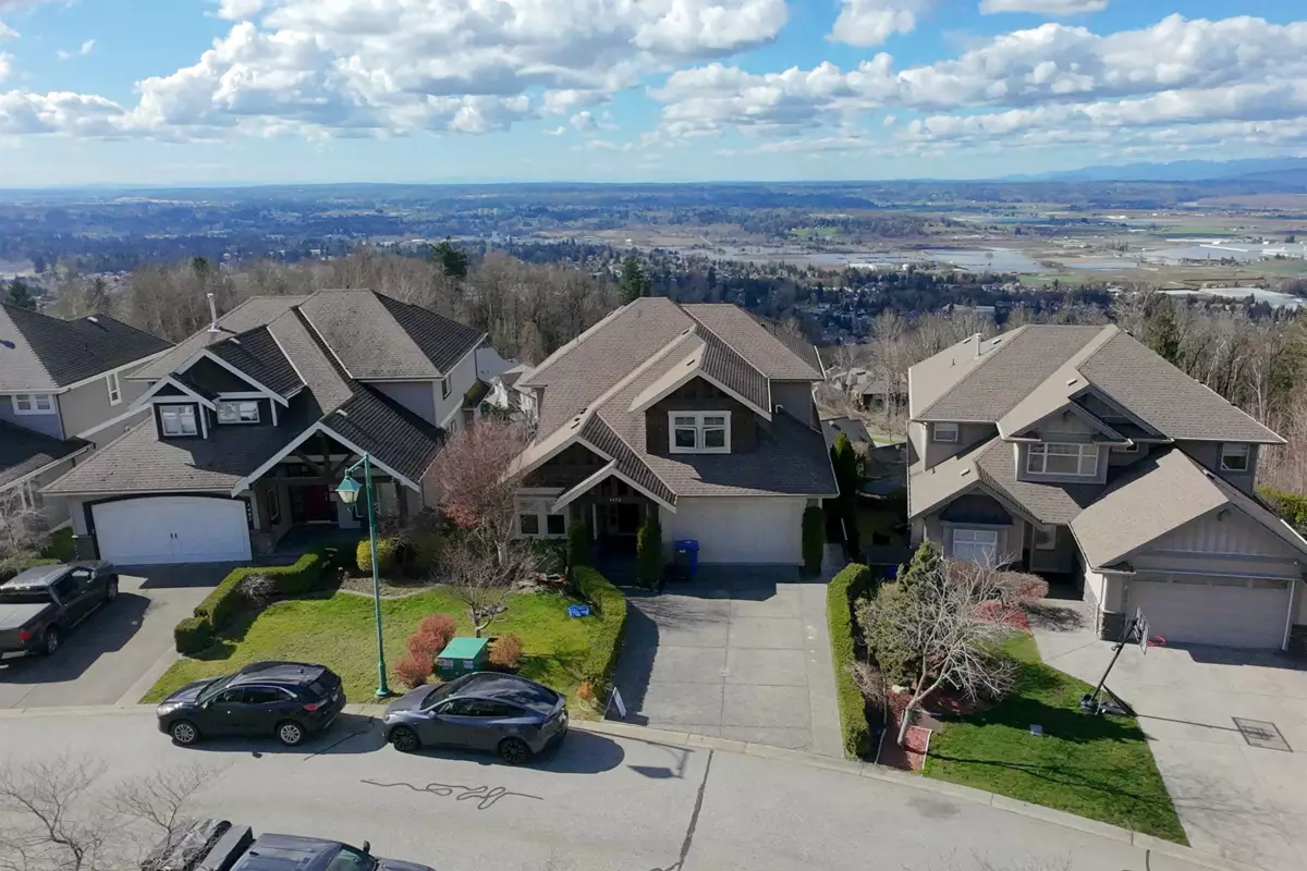 Aerial View of 3493 Applewood Drive, Abbotsford, BC