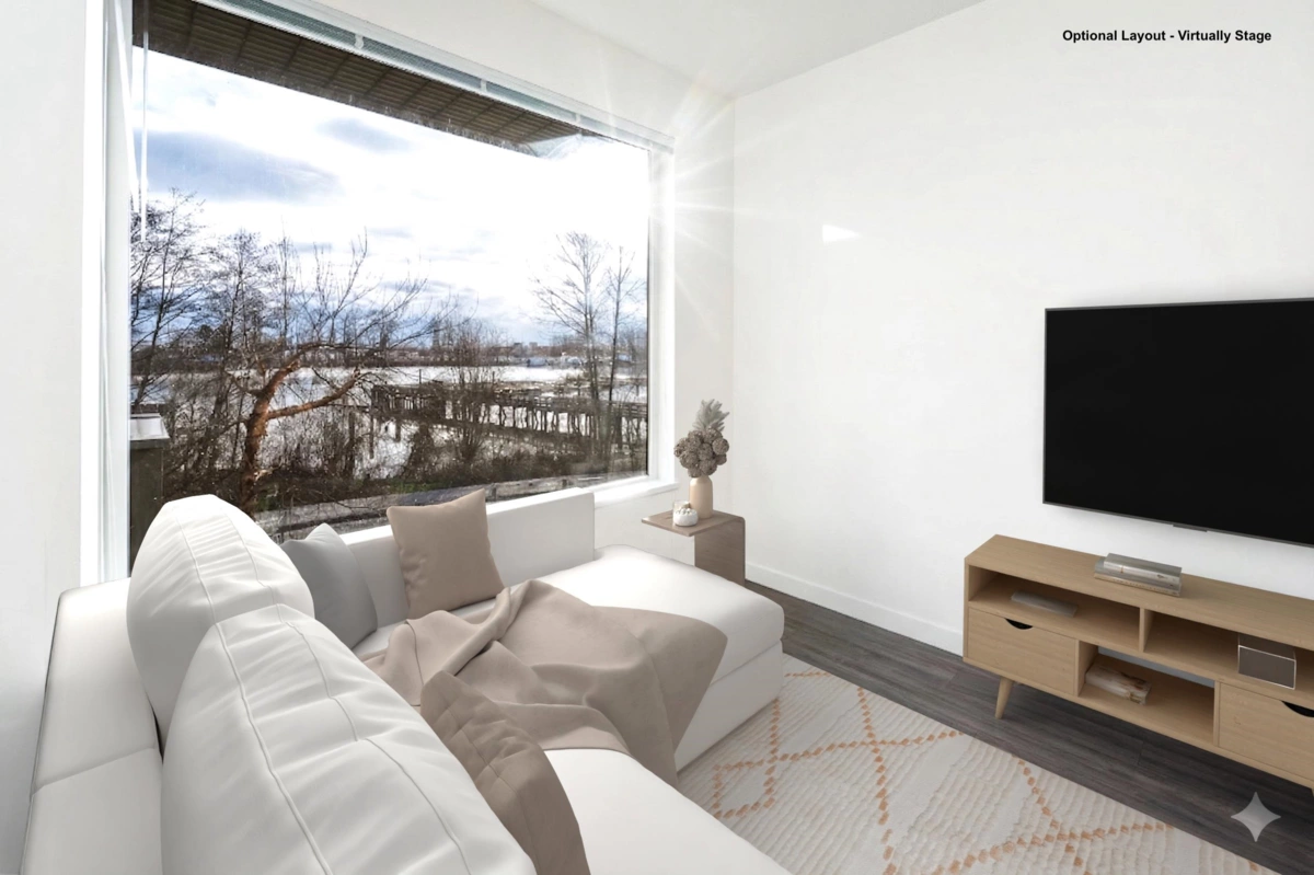 Living Room Photo of 301 3138 Riverwalk Avenue, Vancouver, BC