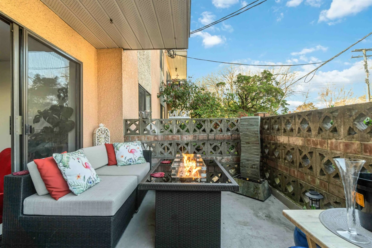 Outdoor Patio Photo of 104 2910 Ontario Street, Vancouver, BC