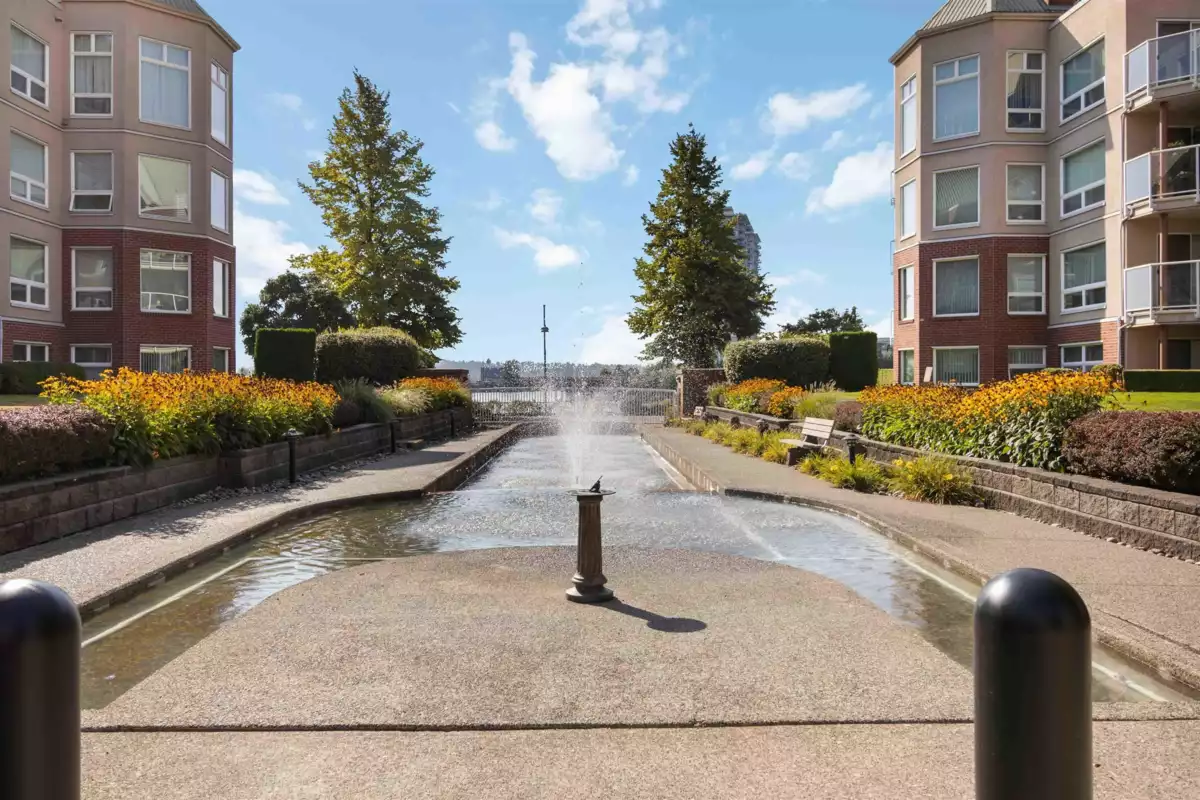 Living Room Photo of 102 1230 Quayside Drive, New Westminster, BC