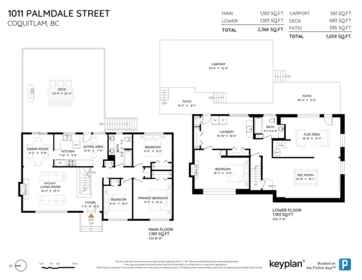 Aerial View of 1011 Palmdale Street, Coquitlam, BC